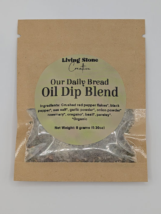 Living Stone Creative oil dip blend package on a white background